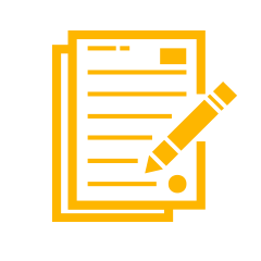 Checked-off paperwork icon